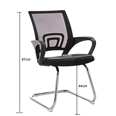 fixed office chair size