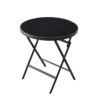 Round glass folding table