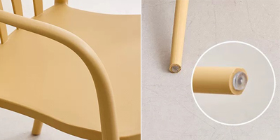 outdoor dining chair detail