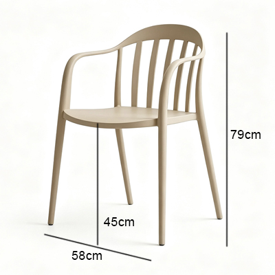 outdoor dining chair size