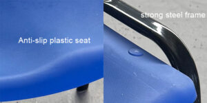 plastic training chair detail